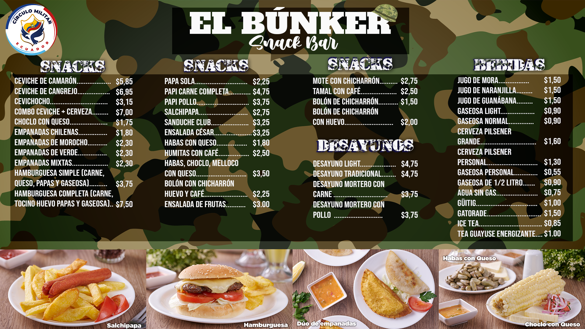 el bunker precios 26